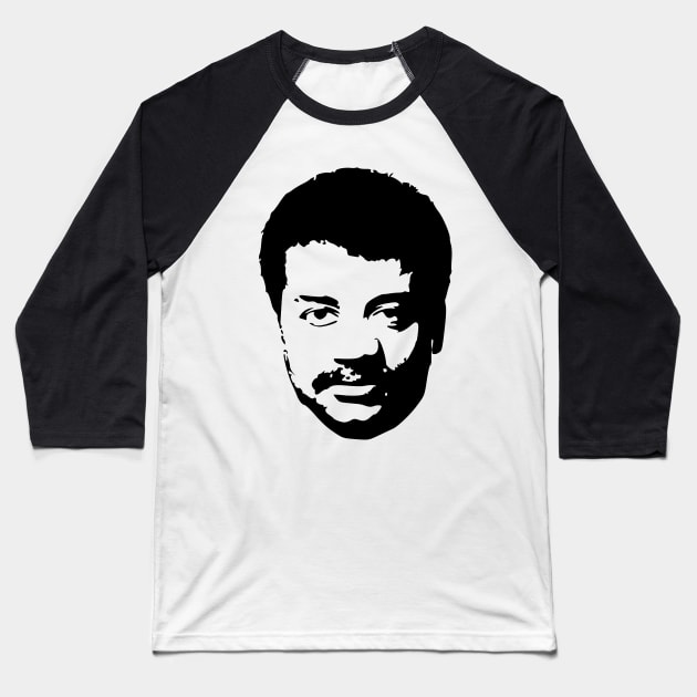 Neil Degrasse Tyson Baseball T-Shirt by Nerd_art